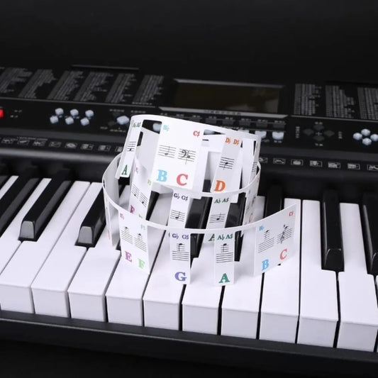 Removable Learning Key Stickers Piano