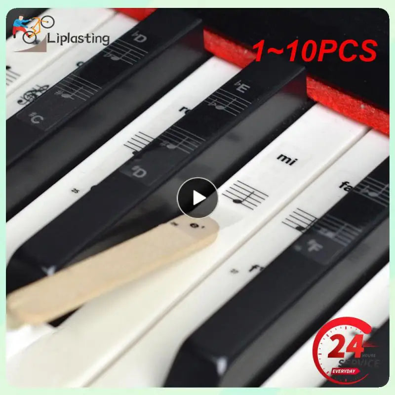 Transparent Piano Key Stickers