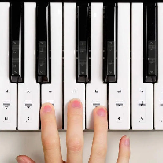 Transparent Piano Key Stickers