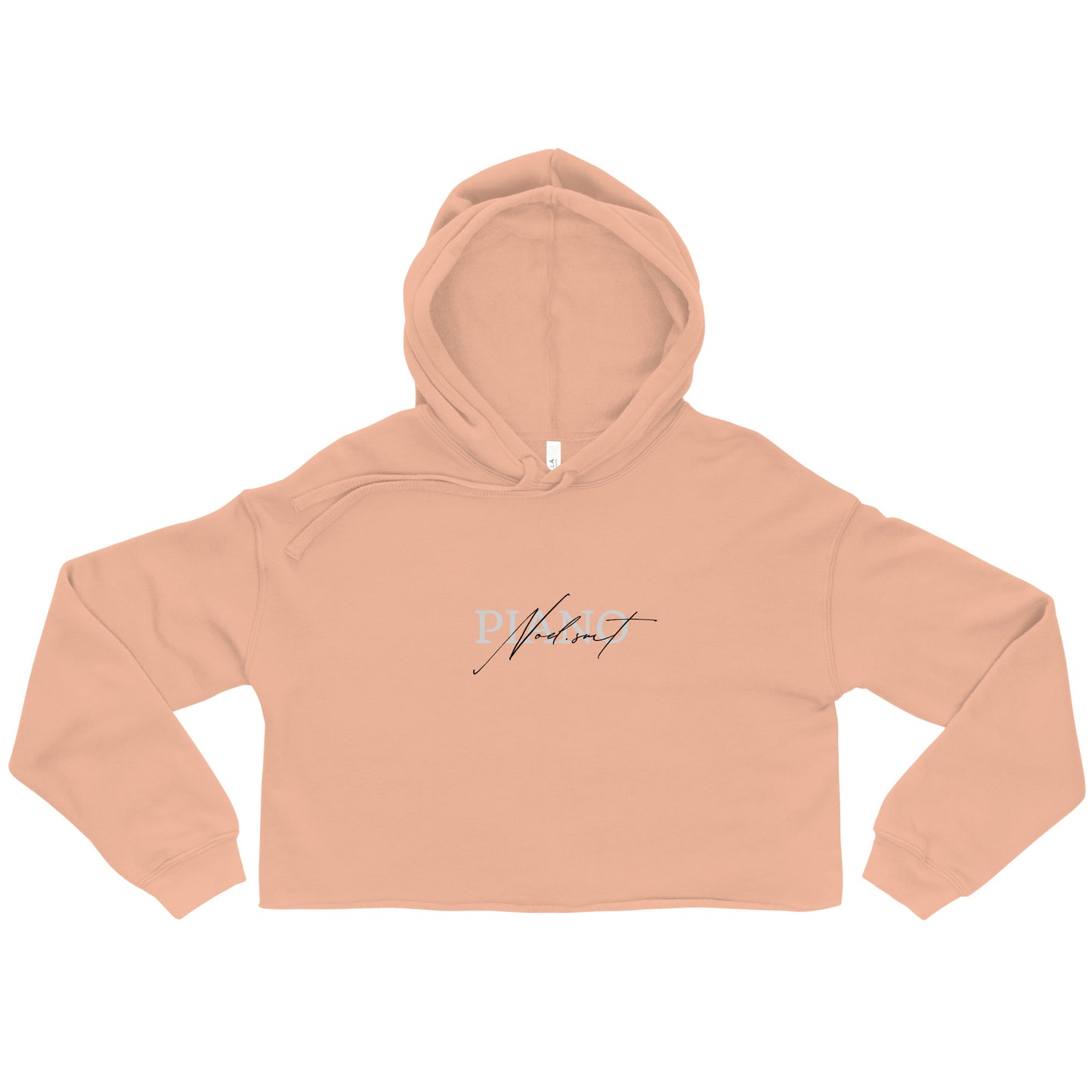 Piano Crop Hoodie for Women